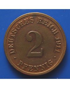 German  Empire 2 Pfenning1911D km# 16