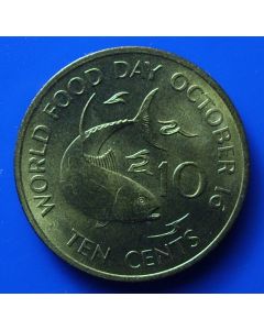 Seychelles  10 Cents1981 km#44 