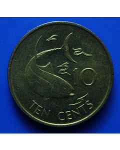 Seychelles  10 Cents1982 km#48.1 