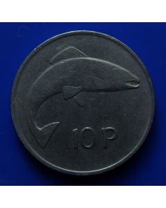 Ireland 10 Pence km# 23Salmon