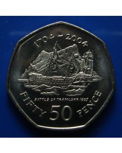 Gibraltar  50 Pence2004 km# 1050 