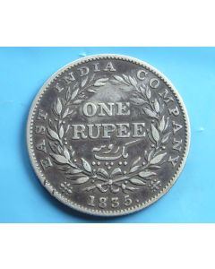 India-British-Colony   Rupee 1835c km#450.7