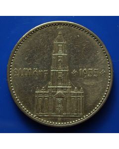 Third Reich  2 Reichsmark 1934A km# 81 