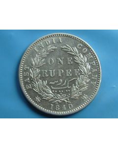 India-British-Colony   Rupee 1840m km#458.5