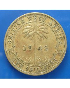 British West Africa 2 Shillings1942knkm# 24   Schön# 27