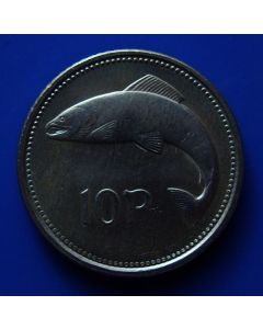 Ireland 10 Pence   km# 29Salmon