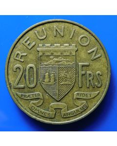 Reunion  20 Francs1955 km# 11  Schön# 5