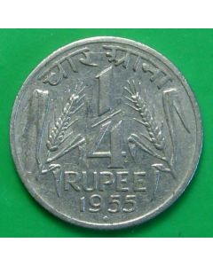 India ¼ Rupee1954km# 5.2