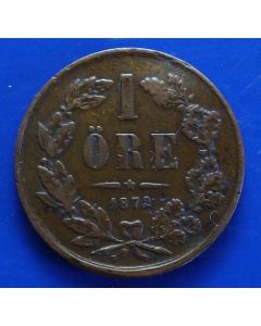 Sweden  Öre 1872 L.A. km# 705 