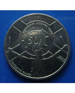 Burundi 	 50 Francs	2011