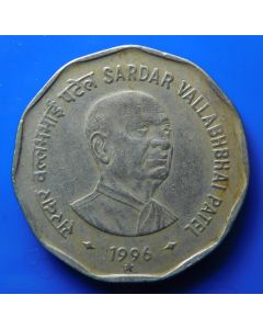 India  2 Rupees1996H km#129.3