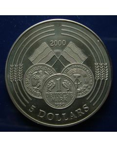 Liberia  5 Dollars 2000 