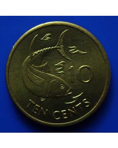 Seychelles  10 Cents2003 km#48.2 