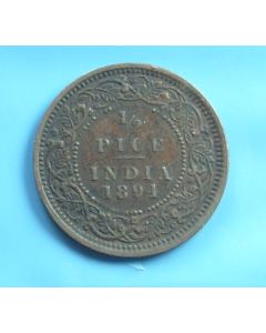 India-British-Colony  ½ Pice1894 km#484