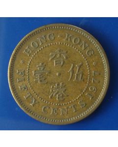 Hong Kong  50 Cents1977 km# 41  Schön# 25