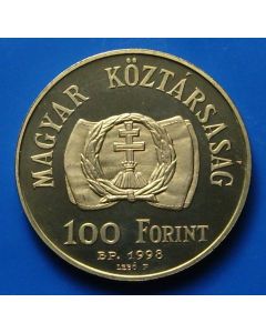 Hungary 100 Forint1998 km#726  Proof 