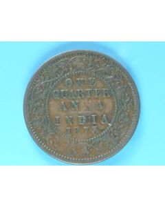 India-British-Colony  ¼ Anna 1875c km#467 