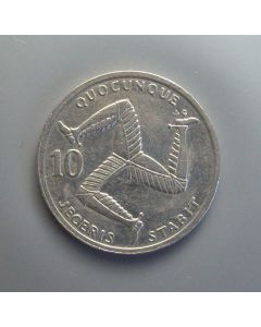 Isle of Man  10 Pence1992AC km# 337