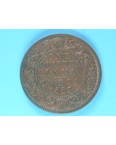 India-British-Colony  ¼ Anna 1882c km#486