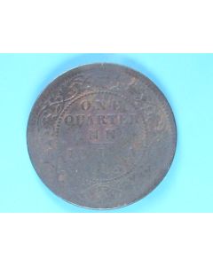 India-British-Colony  ¼ Anna 1883c km#486 