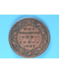 India-British-Colony  ¼ Anna 1887c km#486