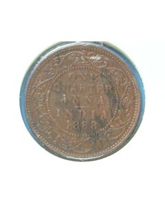 India-British-Colony  ¼ Anna 1888b km#486 