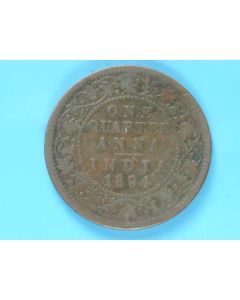 India-British-Colony  ¼ Anna 1894c km#486