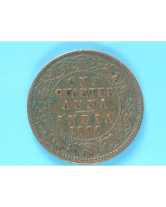 India-British-Colony  ¼ Anna 1896c km#486 