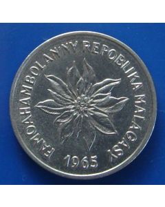 Madagascar  2 Francs1965km#  9 