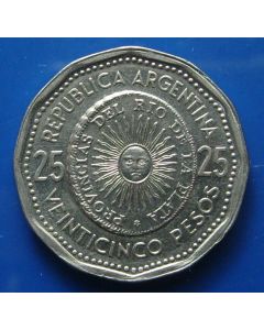Argentina  25 Pesoskm# 61    Schön# 61