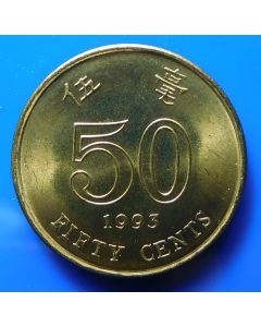 Hong Kong  50 Cents1993 km# 68  Schön# 52