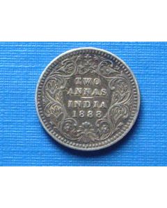 India-British-Colony  2 Annas 1888c km#488 
