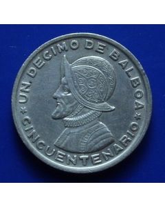 Panama 1/10 Balboa1953 km# 18 