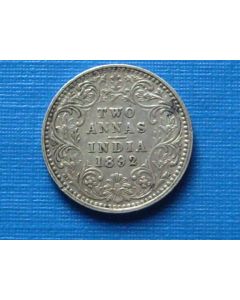 India-British-Colony  2 Annas 1892B km#488 