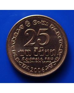 Sri Lanka 25 Cents   km#141.2b