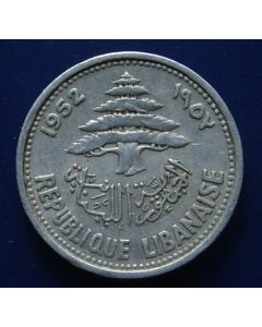 Lebanon 5 Piastres1952km# 14   Schön# 16