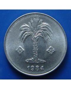 Algeria 	 10 Centimes	1984	 - Palm tree - unc