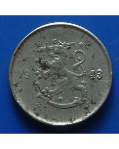 Finland  25 Pennia1943km# 25b 