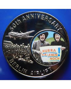 Liberia 	 5 Dollars	1998	 - 50Th Ann. Berlin Airlift – Hurra
