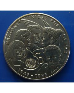 Carib.C.	 Peso	1995	 - 50Th Ann. Of United Nations – unc