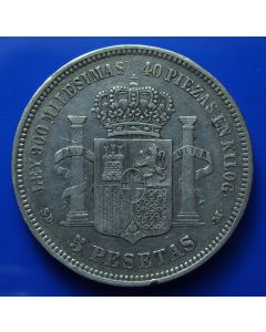 Spain  5 Pesetas  km# 666