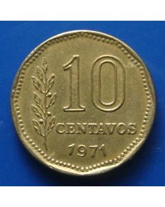 Argentina 	 10 Centavos	1971	  - Capped Liberty head
