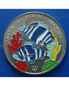 Carib.C.	 Peso	1996	 - Vaca Anil Fish – unc