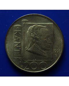 San Marino  200 Lire1996 km# 356 