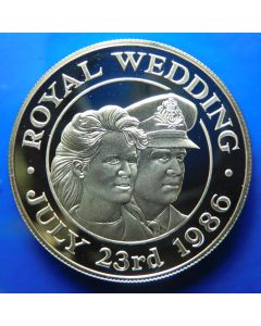 Saint Helena & Ascension 	 Crown	1986	  25th Ann. Of Coronation – Silver / Proof