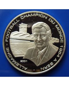 Togo 	 1000 Francs	2001	 1964 A. Bern - Silver / Proof