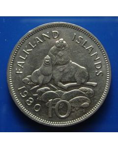 Falkland Islands 10 Pence1980km# 5.1  Schön# 5