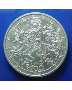 Czech Republic  200 Korun  2013	20th Anniversary of the Czech National Bank and Czech Currency – Silver