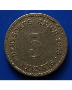 German  Empire 5 Pfenning1875A km# 3