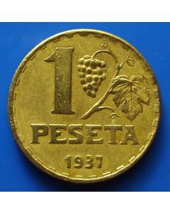 Spain  Peseta1937 km# 755 